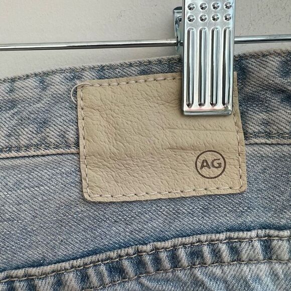 AG The Phoebe Women's High Waisted Distress Tapered Leg Denim Jeans Blue 27 - Picture 4 of 11